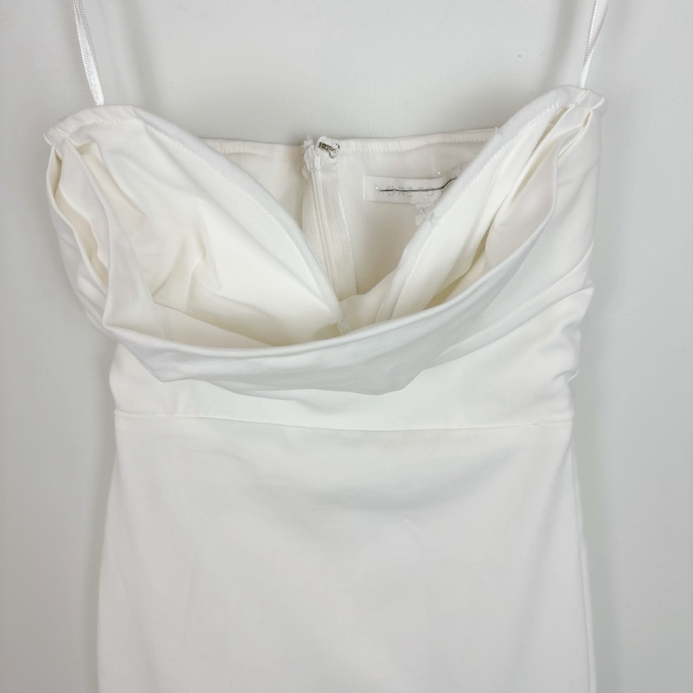 More To Come Sophia Strapless Midi Dress in White Size XXS - Picture 3 of 12